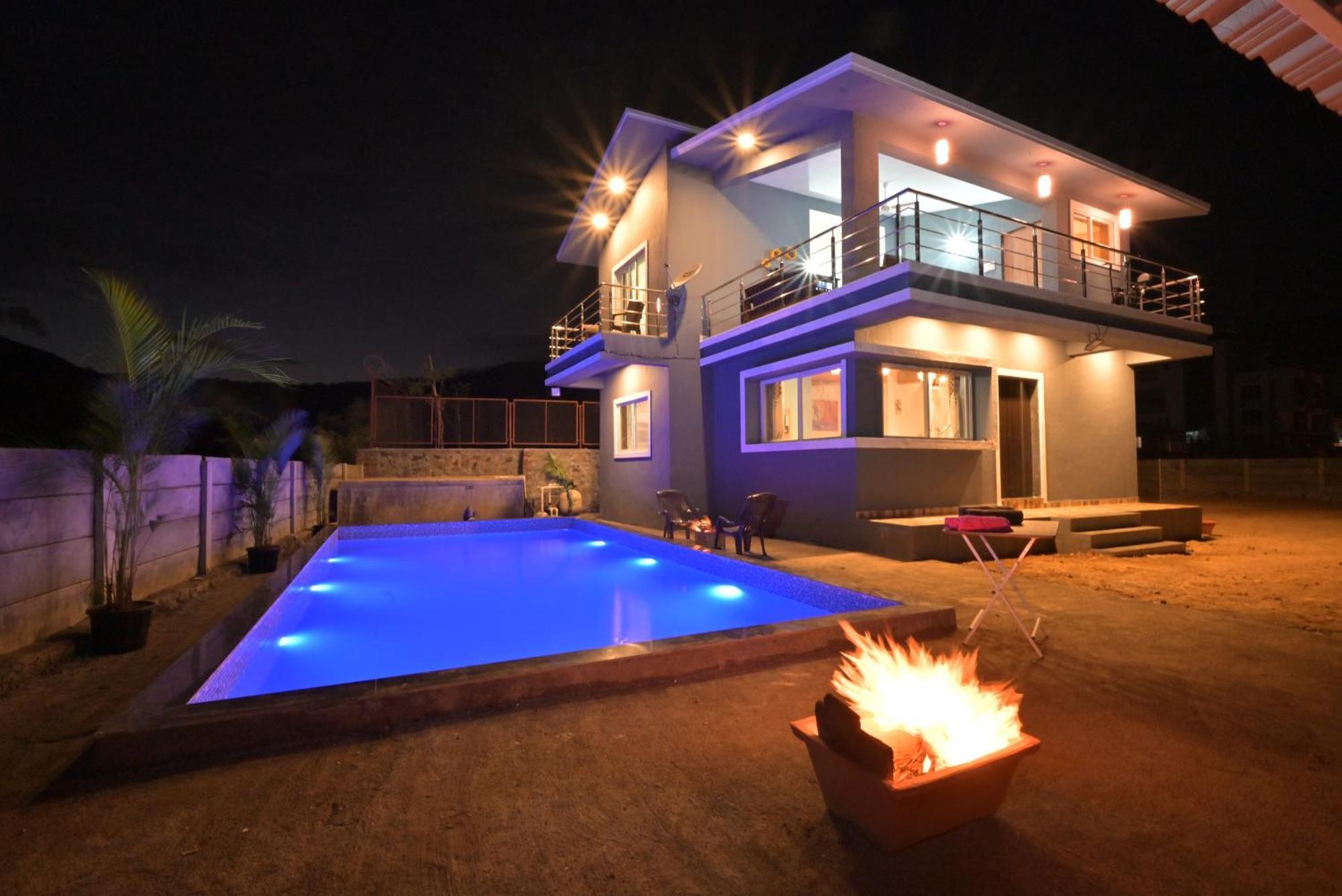Empyrean Stay II Mirage Villa II Ac II 4Bhk II Largest Pool In Lonavala Li المظهر الخارجي الصورة