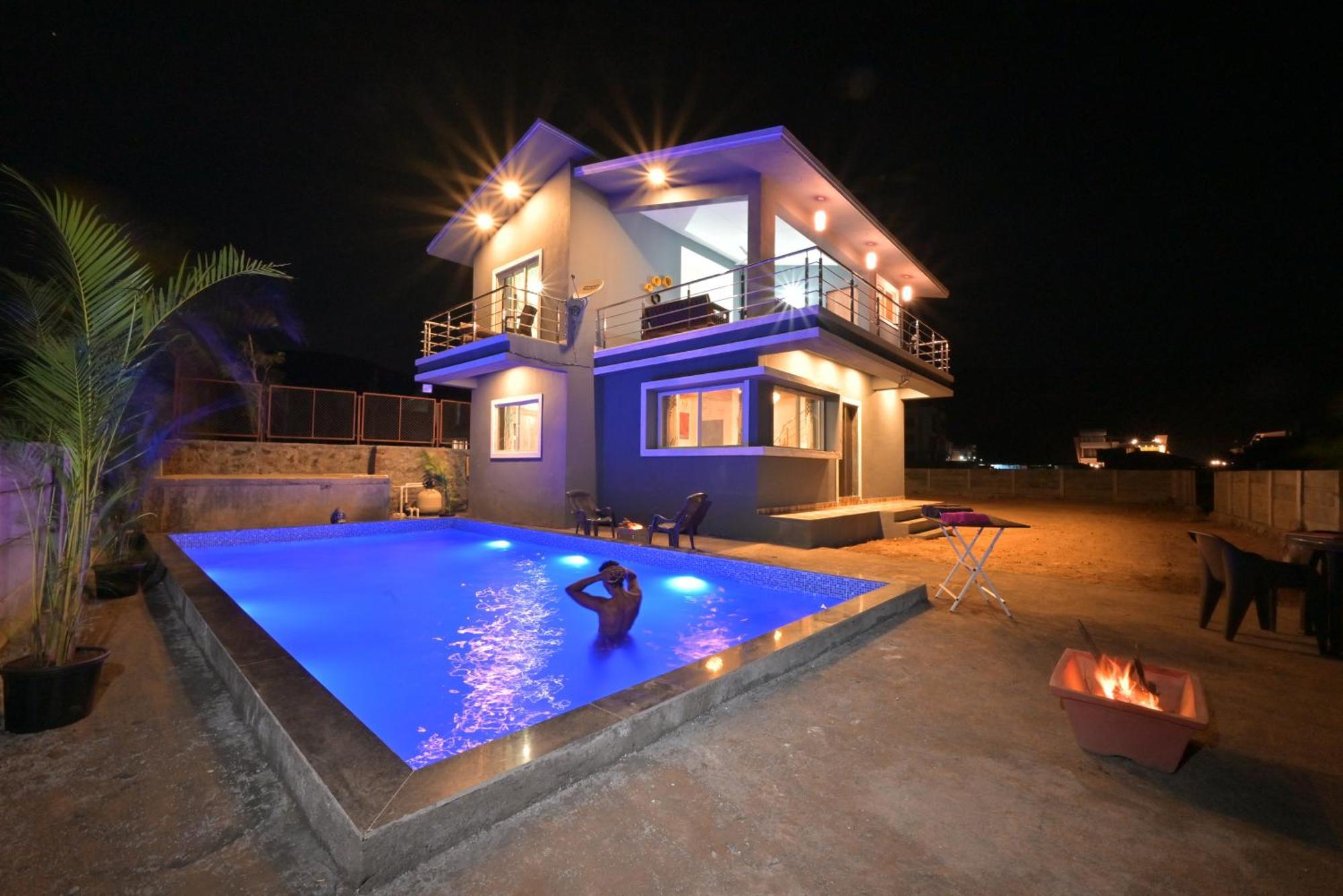 Empyrean Stay II Mirage Villa II Ac II 4Bhk II Largest Pool In Lonavala Li المظهر الخارجي الصورة