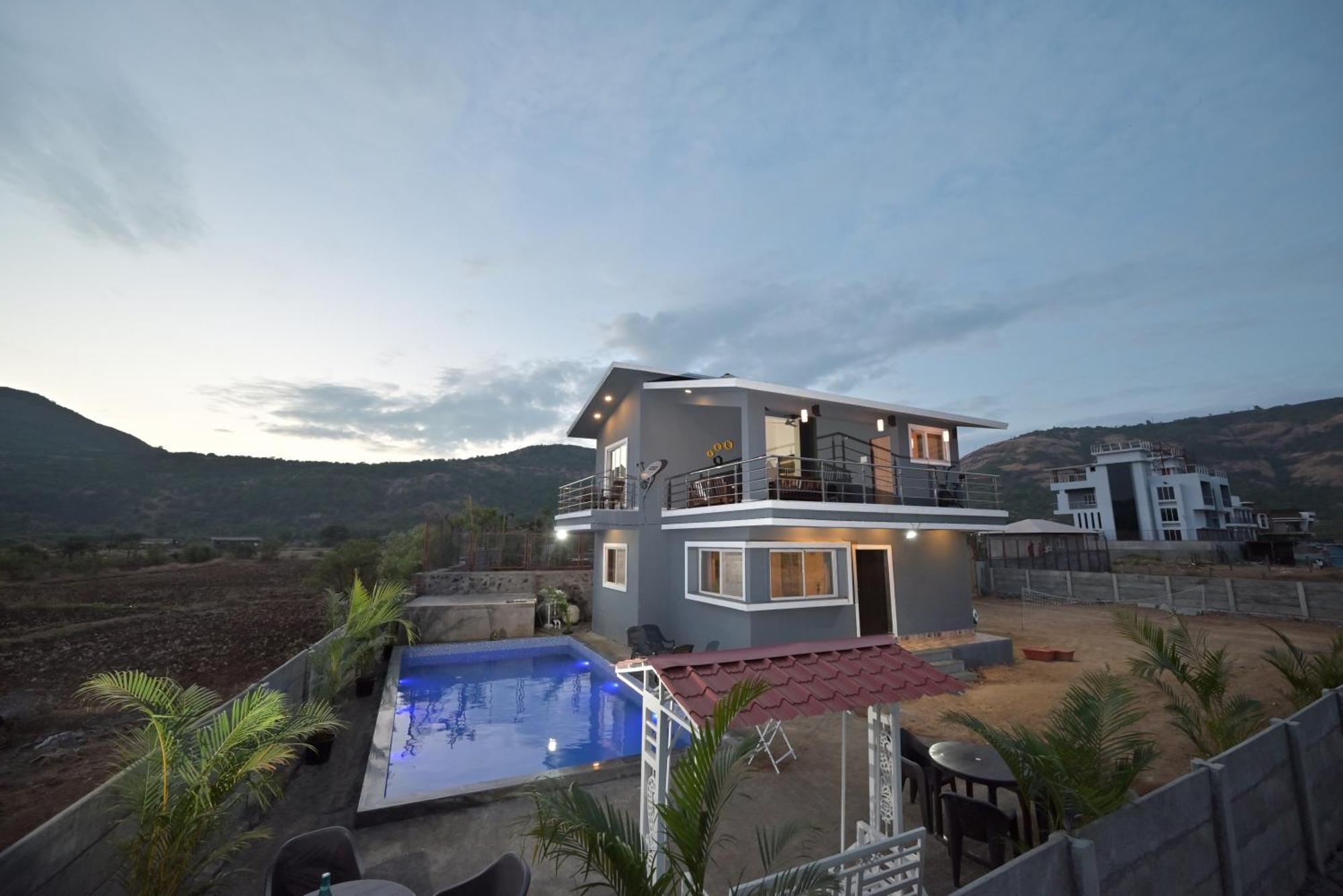 Empyrean Stay II Mirage Villa II Ac II 4Bhk II Largest Pool In Lonavala Li المظهر الخارجي الصورة